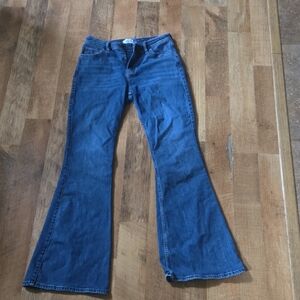 Abercrombie & Fitch Women’s Dark Blue Flare Jeans